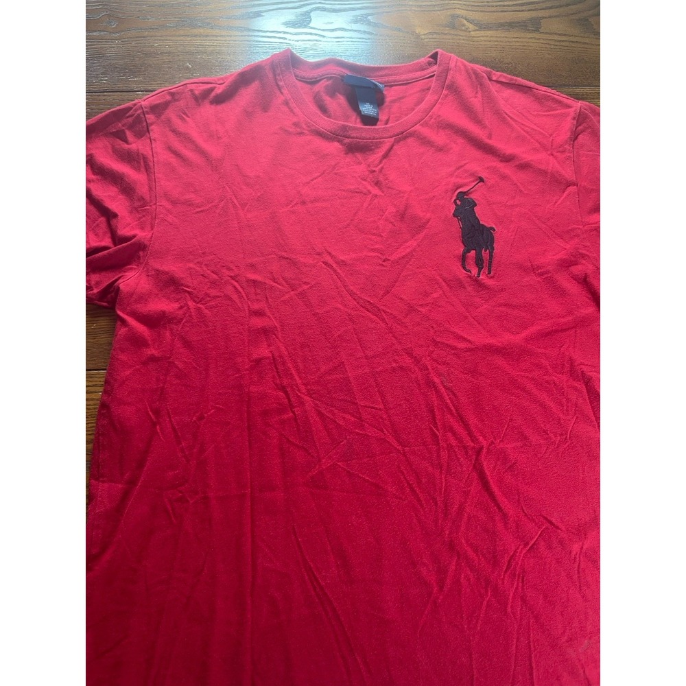 Polo Ralph Lauren Red Big Pony Crew Neck T-Shirt Men's Size Medium